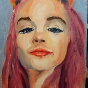 Estudio, retrato sobre papel. Een project van Schilderij van Alex Stormrage - 21.03.2022