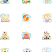 Diseños para estampar. Character Design project by orielisf - 03.21.2022