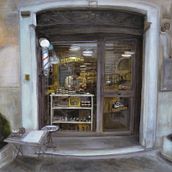 The barber - JOE e Gi - Oil painting. Un projet de Peinture, Artisanat , et Beaux Arts de Giuseppe Cantarella - 07.06.2017