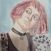 Mathilda. Un progetto di Belle arti, Pittura, Pittura ad acquerello e Disegno di ritratti di Sarai Silva Medrano - 23.03.2022