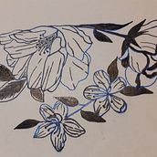My project for course: Botanical Tattoo with Pointillism. Un proyecto de Ilustración tradicional, Diseño de tatuajes e Ilustración botánica de Justyna Zarzycka - 23.03.2022