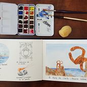Mi Proyecto del curso: Cuaderno de viaje en acuarela. Traditional illustration, Watercolor Painting, Architectural Illustration, and Sketchbook project by lanas_itziar - 03.23.2022