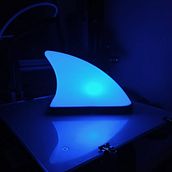 Shark fin lamp. Design, 3D, Accessor, Design, Industrial Design, and Product Design project by joaofeifer - 03.17.2022