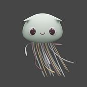 Jellyfish Alien. 3D, Traditional illustration, Motion Graphics, Animation, Character Design, To, Design, Character Animation, 3D Animation, Logo Design, Digital Illustration, 3D Modeling, 3D Character Design, Children's Illustration, 3D Design, and 3D Lettering project by Yuliya Nazarova - 03.17.2022