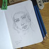 Mi Proyecto del curso: Sketchbook de retrato: explora el rostro humano. Un proyecto de Bocetado, Dibujo, Dibujo de Retrato, Dibujo artístico y Sketchbook de marce_lot_valenzuela16 - 23.03.2022