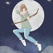 Mein Kursprojekt: Weibliches Charakterdesign im Cartoon-Stil mit Procreate. Traditional illustration, Digital Illustration, and Digital Drawing project by Andrea Voss - 03.21.2022