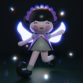 Mi Proyecto del curso: Creación de personajes kawaii en 3D con Blender . Un projet de Illustration traditionnelle, Conception de personnages, Illustration numérique, Modélisation 3D , et Manga de jacquecar13 - 24.03.2022