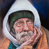 Il mio progetto del corso: Ritratto di anziano. Ilustração tradicional, Artes plásticas, Desenho a lápis, Desenho, Desenho de retrato, Desenho realista, Desenho artístico, e Desenho com lápis de cor projeto de Barbara Mapelli - 24.03.2022