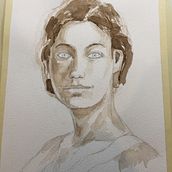 Mon projet du cours : Portraits à l’aquarelle : saisissez la personnalité de votre modèle. Un progetto di Belle arti, Pittura, Pittura ad acquerello e Disegno di ritratti di eva_nonn316 - 24.03.2022