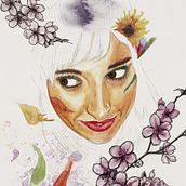 Mi Proyecto del curso: Retrato ilustrado en acuarela Ein Projekt aus dem Bereich Traditionelle Illustration, Bildende Künste, Malerei, Zeichnung, Aquarellmalerei, Porträtzeichnung und Artistische Zeichnung von Moises Torrado Franco - 24.03.2022