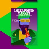 Lost&Found Market - Propuesta de cartelería . Desain Poster & Ilustrasi Vektor proyek oleh Elena Cerratos - 11.30.2021