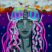 Mi Proyecto del curso: Retratos digitales de fantasía con Photoshop  Ein Projekt aus dem Bereich Traditionelle Illustration, Zeichnung, Digitale Illustration, Porträtzeichnung, Digitale Zeichnung und Digitale Malerei von Jose Pavez Navarro - 24.03.2022