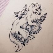 Mi Proyecto del curso: Tatuaje para principiantes. Tattoo Design project by Francisca Arellano - 03.23.2022
