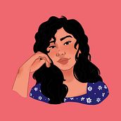 Clarice. Ilustração digital projeto de namy - 16.02.2022