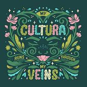 My Cultura - GoFund Me Social Campaign. Un projet de Illustration traditionnelle, Publicité, Lettering numérique, Lettering , et Lettering manuel de Roselly Monegro - 24.03.2022