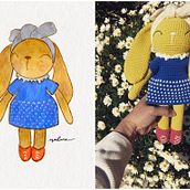 My project for course: Amigurumi: Design Clothing, Hair and Accessories. Arts, Crafts, To, Design, Fiber Arts, Crochet, Amigurumi, and Textile Design project by maihume7 - 03.24.2022