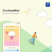 My project for course: App Design: Prototyping for Beginners - Good weather. UX / UI, Mobile Design, App Design, and Digital Product Design project by Isaac Philip - 03.19.2022