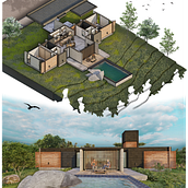 My project for course: Digital Illustration of Architectural Projects. Architecture, L, scape Architecture, Digital Illustration, Digital Architecture, and Architectural Illustration project by rajaarch - 03.24.2022