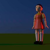 Squid Game Doll. Een project van 3D y  3D-modellering van Anita Bortolaso - 16.02.2022