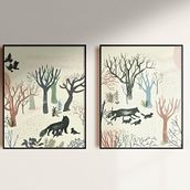 Bosque: Cuaderno de experimentación para proyectos de ilustración . Schițe, Creativitate, Desen, Ilustrație digitală, Caiet de schițe & Ilustrație editorială de noemifabra - 03.25.2022