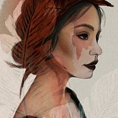 My project for course: Illustrated Portraits with Procreate. Traditional illustration, Vector Illustration, Digital Illustration, and Portrait Drawing project by stefanie_schweinester - 03.25.2022