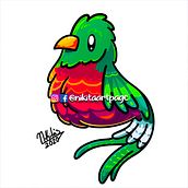 Quetzal en caricatura colorida. Un proyecto de Diseño de personajes e Ilustración tradicional de Nicole Davila - 18.04.2020