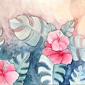 My project for course: Negative Watercolor Painting for Botanical Illustration. Traditional illustration, Watercolor Painting, and Botanical Illustration project by bityah86 - 03.27.2022