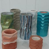 Mi Proyecto del curso: Moldes geométricos hechos a mano: diseña objetos facetados. Projekt z dziedziny Design, Projektowanie dodatków, Craft,  Sztuki piękne, Projektowanie wnętrz,  Dekoracja wnętrz, Dekoracja wnętrz i DIY użytkownika Eickerman Campos V. - 25.03.2022