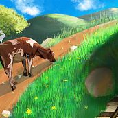 Jamaican Countryside ii. Projekt z dziedziny Trad, c i jna ilustracja użytkownika Heather Grey - 27.03.2022