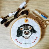 Mi Proyecto del curso: Needle painting . Embroider, Naturalistic Illustration, and Textile Design project by tamandua86 - 03.27.2022