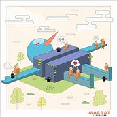 Mi Proyecto del curso: Ilustración geométrica para redes sociales: potencia tus vectores Ein Projekt aus dem Bereich Traditionelle Illustration, Vektorillustration, Digitale Illustration und Social Media Design von Mariel Alexandra Batalla López - 28.03.2022