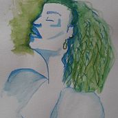 Mon projet du cours : Portrait illustré à l’aquarelle. Projekt z dziedziny Trad, c, jna ilustracja,  Sztuki piękne,  Malarstwo,  R, sunek, Malowanie akwarelą, Portret,  R, sunek art, st i czn użytkownika Emilie Adelin - 28.03.2022
