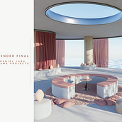 Mi Proyecto del curso: ArchViz de interiores: crea diseños 3D surrealistas con Blender. Arquitetura, Arquitetura de interiores, Arquitetura digital, e Visualização arquitetônica projeto de Daniel Jara Reyes - 28.03.2022