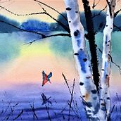 My project for course: Atmospheric Landscapes in Watercolor . Un progetto di Belle arti, Pittura e Pittura ad acquerello di Colin Ayers - 28.03.2022