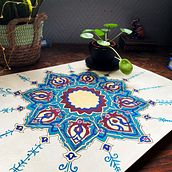 My project for course: Introduction to Islamic Art: Create Biomorphic Patterns. Painting, Pattern Design, Drawing, Watercolor Painting & Ink Illustration project by vatsala.shreeti - 03.28.2022