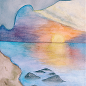 Mi Proyecto del curso: Paisajes atmosféricos en acuarela. Un proyecto de Bellas Artes, Pintura y Pintura a la acuarela de Virginia Daga - 28.03.2022