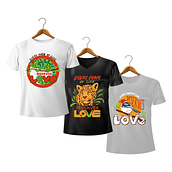 Meu projeto do curso: Camisetas ilustradas - Temática animal. Traditional illustration, Graphic Design, Lettering, Drawing, Fashion Design, Digital Illustration, and Street Art project by Lídio Santos - 03.29.2022
