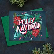 Tarjetas Navideñas. Traditional illustration, Digital Lettering, and Lettering project by Bren Navarro - 03.21.2022