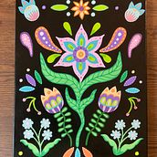 My project for course: Introduction to Floral Illustration with Acrylic. Traditional illustration, Fine Arts, Painting, Drawing, Acr, lic Painting, and Botanical Illustration project by Brandy Wolff - 04.20.2022
