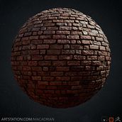 Brick Material. Video Games, and 3D project by Adrián Bautista Gil - 03.29.2022