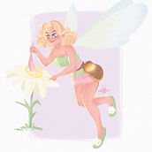 Pastel Fairy. Traditional illustration project by rebelse - 03.22.2022