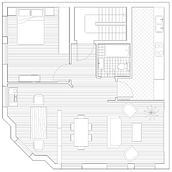 Propuesta de distribución C-30. Architecture, Interior Decoration, Interior Design & Interior Architecture project by L LV - 03.29.2022