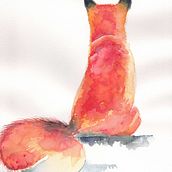 My project for course: Expressive Animal Portraits in Watercolor. Un proyecto de Ilustración tradicional, Pintura a la acuarela, Dibujo realista e Ilustración naturalista				 de Zuzana - 29.03.2022