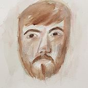 Ritratto del prof. Vorrei avere le correzioni grazie. Een project van  Beeldende kunst, Schilderij, Aquarelschilderen y  Portrettekening van Susanna Pasqualetti - 02.04.2022