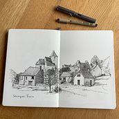 Mijn project van de cursus: Geïllustreerd dagboek: je schetsboek met ervaringen vullen. Traditional illustration, Sketching, Drawing, Sketchbook & Ink Illustration project by Jan den Haan - 03.29.2022