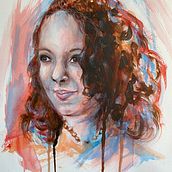My project for course: Artistic Portrait with Watercolors. Fine Arts, Painting, Watercolor Painting, and Portrait Drawing project by Tytti Vinje - 03.29.2022