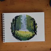 Mi Proyecto del curso: Pintura de paisajes atmosféricos con gouache. Un projet de Illustration traditionnelle, Peinture , et Peinture gouache de María Isabel Martínez del Moral - 29.03.2022