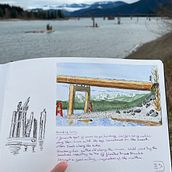 My project for course: Watercolor Travel Journal. Traditional illustration, Watercolor Painting, Architectural Illustration, and Sketchbook project by Nic Steenhout - 03.25.2022