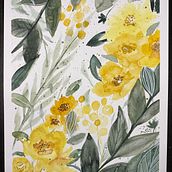 Floral 1 . Pictură în acuarelă și Desen de Katy Girard - 03.30.2022