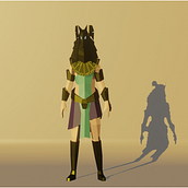 Mi Proyecto del curso: Modelado de personajes low poly para videojuegos. 3D, 3D Modeling, Video Games, 3D Character Design, and Game Design project by Fernando Gentile - 03.30.2022